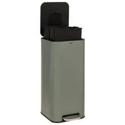 5Five Prullenbak/pedaalemmer - groen - metaal - 30 liter