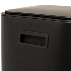 5Five Prullenbak/pedaalemmer - zwart - metaal - 30 liter