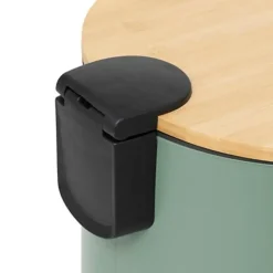 5Five Prullenbak/pedaalemmer Bamboe - groen - 30L - 60 cm