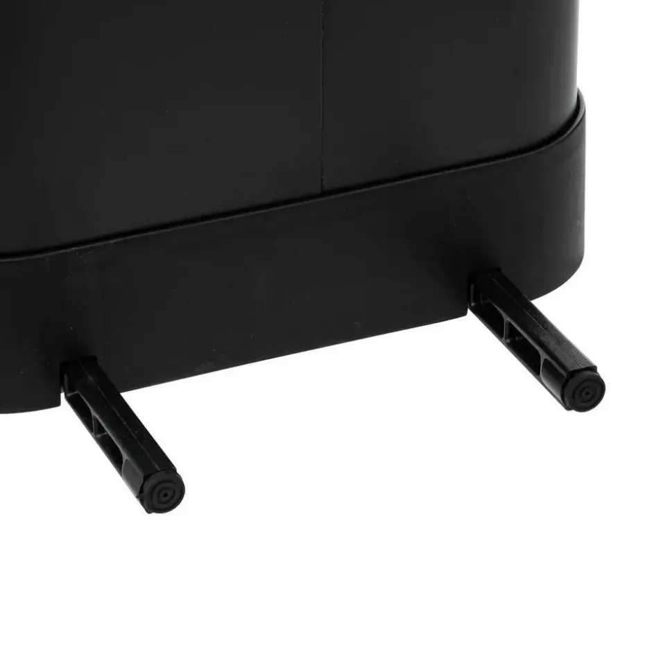 5Five Prullenbak/pedaalemmer Ariane - zwart - rvs metaal - 30L