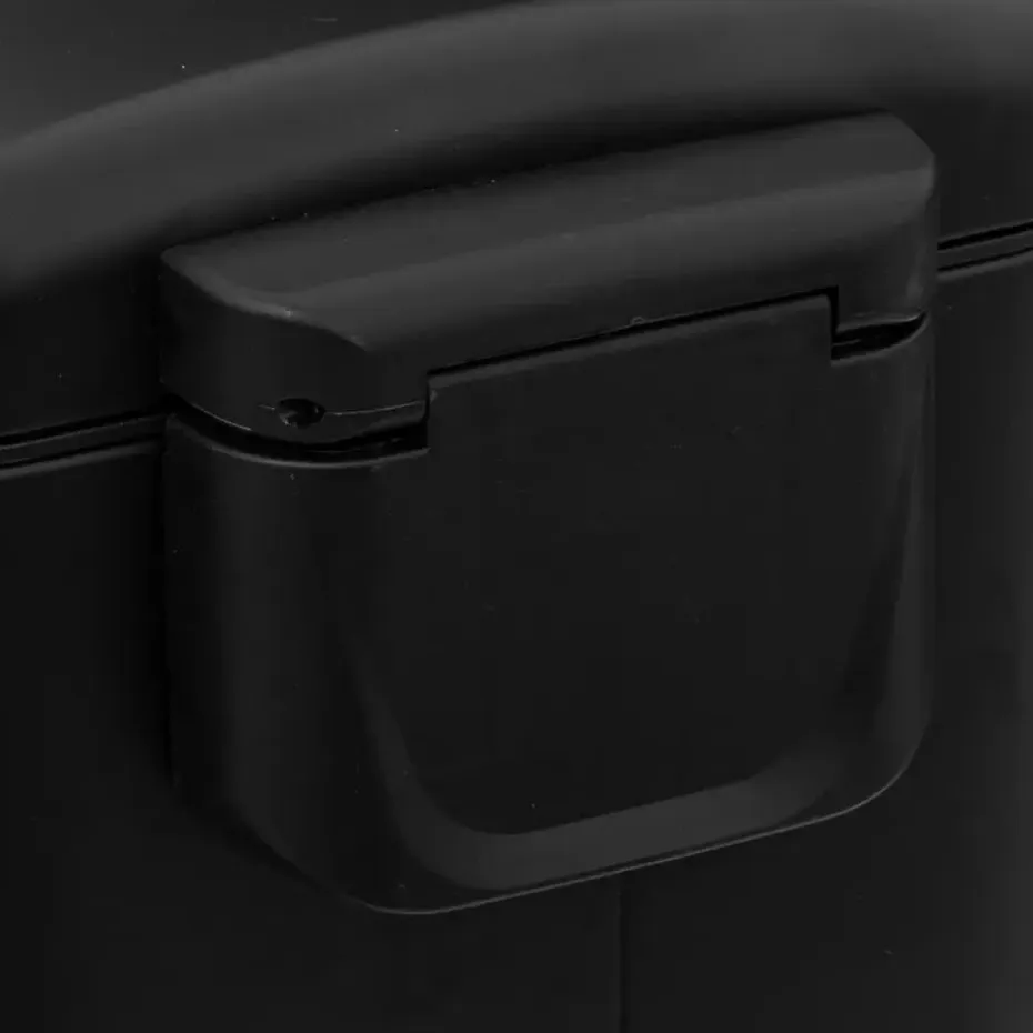 5Five Prullenbak/pedaalemmer Ariane - zwart - rvs metaal - 30L