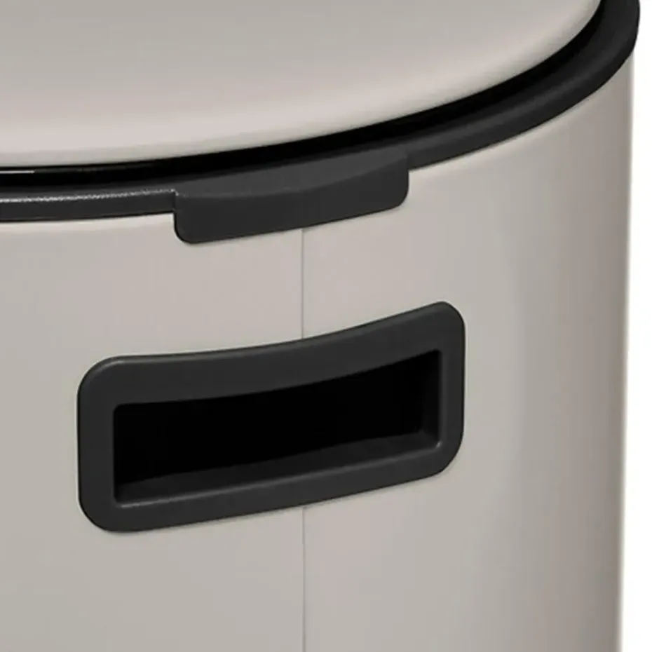 5Five Prullenbak/pedaalemmer - beige - metaal - 30 liter