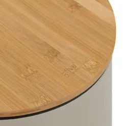 5Five Prullenbak/pedaalemmer Bamboe - beige - 30L - 38x29x60 cm