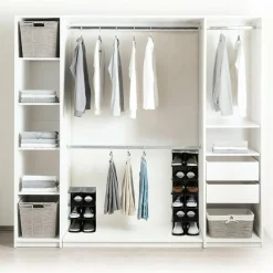 5Five Schoenenrek - stapelbaar - zwart - 27 x 25 x 38 cm