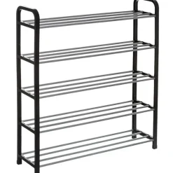 5five Schoenenrek - zilver/zwart - 15-paar - metaal-kunststof - 71x78cm