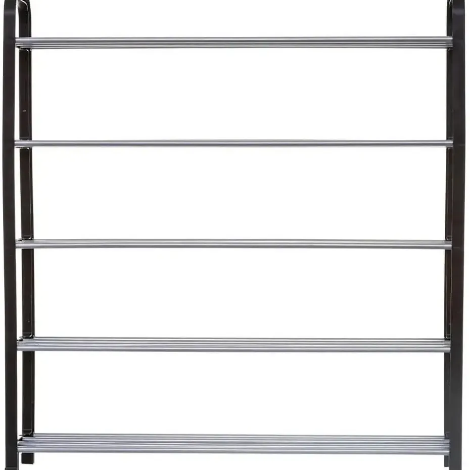 5five Schoenenrek - zilver/zwart - 15-paar - metaal-kunststof - 71x78cm