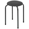 5Five Stapelbaar zit krukje - metaal/polyester - antraciet