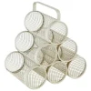 5Five Wijnrek - metaal - voor 6 flessen - beige - 28 x 18 x 25 cm