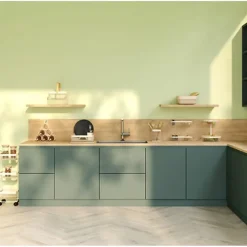 5Five Wijnrek - metaal - voor 6 flessen - beige - 28 x 18 x 25 cm