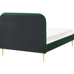 FLAYAT - Eenpersoonsbed - Donkergroen - 120 x 200 cm - Fluweel