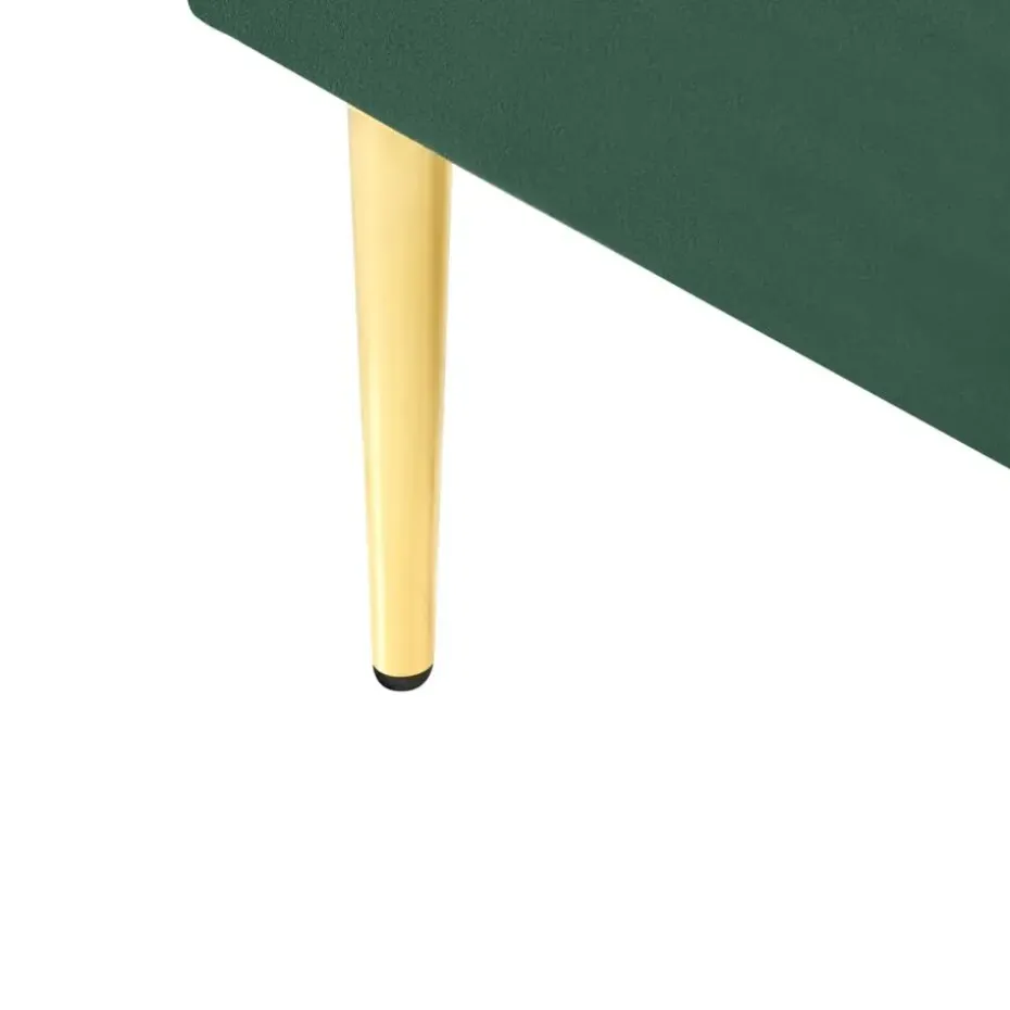 FLAYAT - Eenpersoonsbed - Donkergroen - 120 x 200 cm - Fluweel