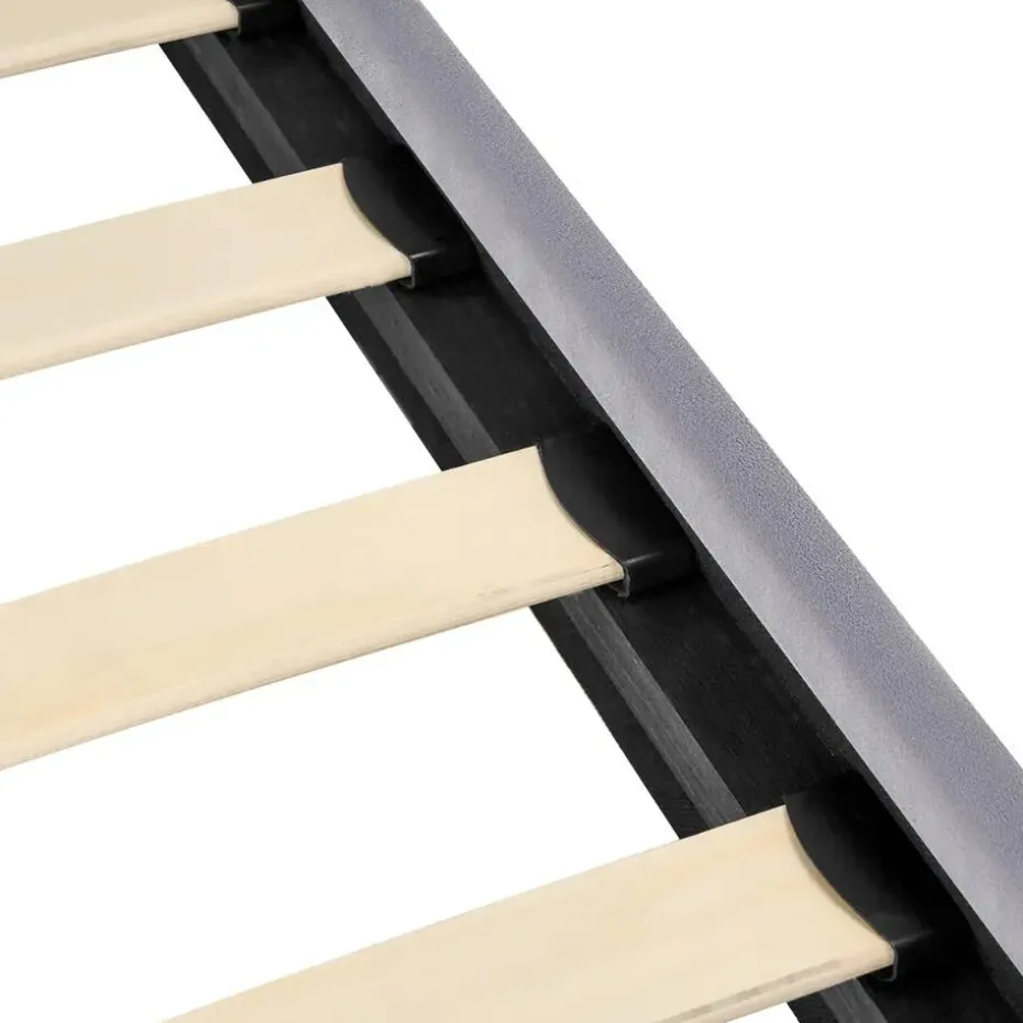 FLAYAT - Eenpersoonsbed - Grijs - 120 x 200 cm - Fluweel