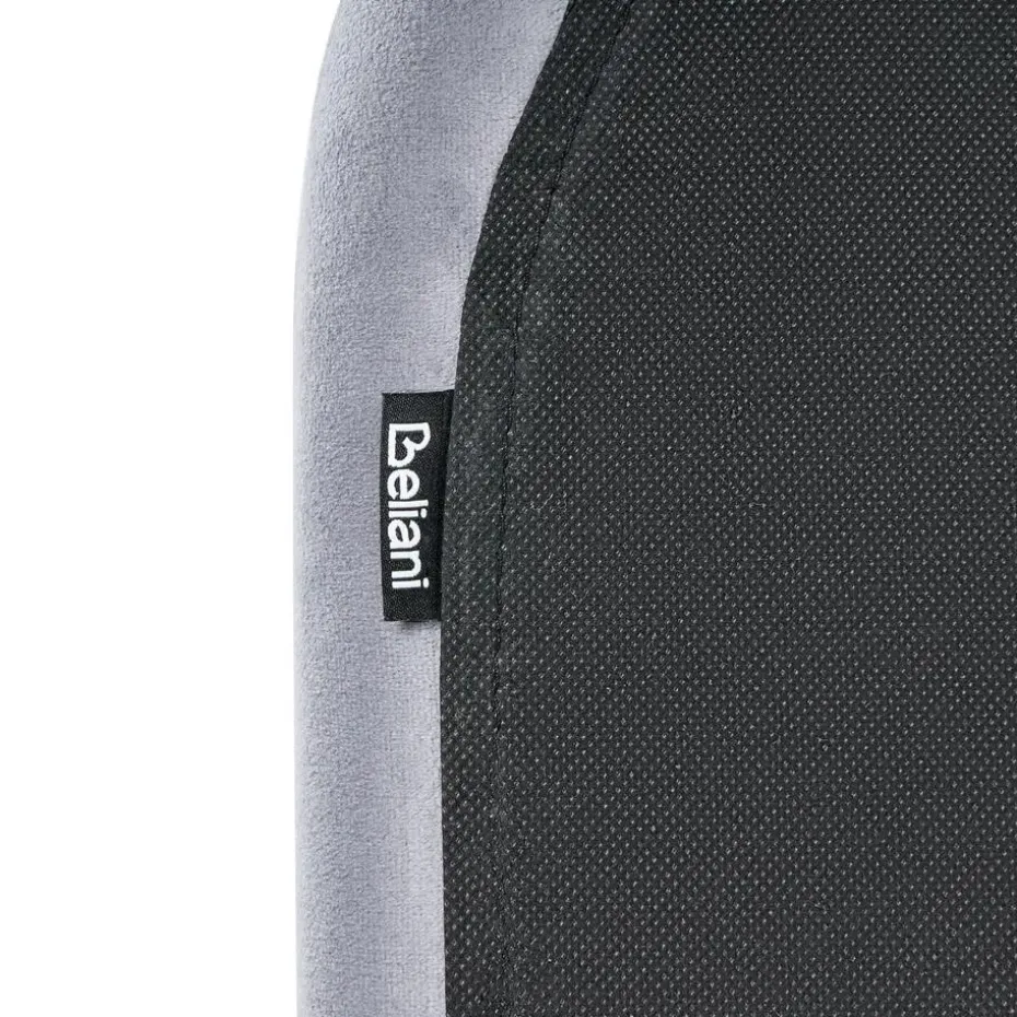 FLAYAT - Eenpersoonsbed - Grijs - 120 x 200 cm - Fluweel