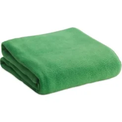 Fleece deken/plaid - groen - 120 x 150 cm - Polyester fleece
