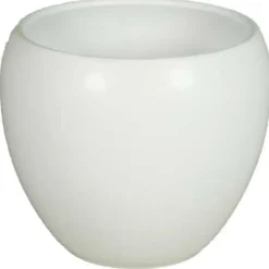 Floran Bloempot Rian - mat wit - keramiek - 27 x 24 cm