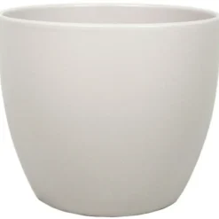 Floran Plantenpot - taupe - mat - keramiek - 22 x 19 cm