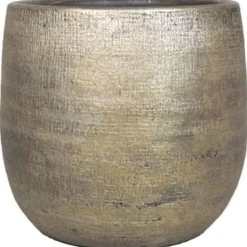 Floran Plantenpot Mira - goudkleurig - keramiek - 34 cm