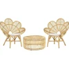 FLORENTINE / LIMNI - Bistroset voor 2 - Natuurlijk - Rotan
