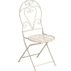FOLELLI - Set van 2 tuinstoelen - Lichtbeige - IJzer