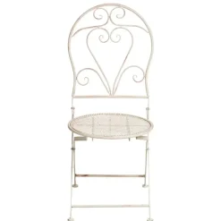 FOLELLI - Set van 2 tuinstoelen - Lichtbeige - IJzer