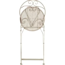 FOLELLI - Set van 2 tuinstoelen - Lichtbeige - IJzer