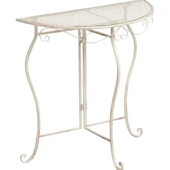 FOLELLI - Tuintafel - Lichtbeige - IJzer