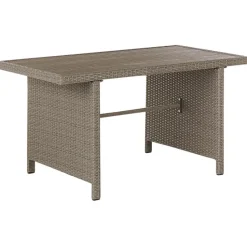 FONTI - Loungeset voor 5 - Natuurlijk - PE rotan