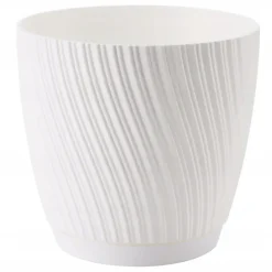 Form Plastic Plantenpot - kunststof - ivoor wit - D13 x H12 cm