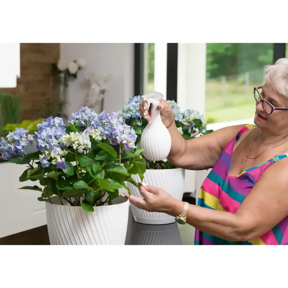 Form Plastic Plantenpot - kunststof - ivoor wit - D13 x H12 cm