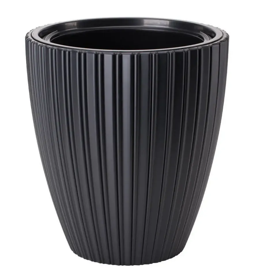 Form Plastic Plantenpot - kunststof - antraciet - D30 x H32 cm