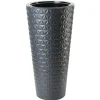 Form Plastic Plantenpot Diamond - kunststof - antraciet - 30 x 58