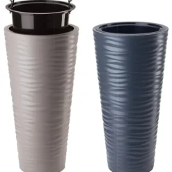 Form Plastic Plantenpot rond - kunststof - wit - D35 x H69 cm