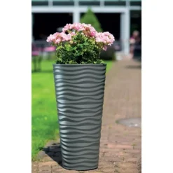 Form Plastic Plantenpot rond - kunststof - wit - D35 x H69 cm