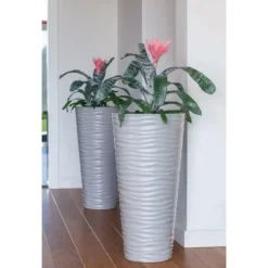 Form Plastic Plantenpot rond - kunststof - zwart - D35 x H69 cm