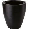 Form Plastic Plantenpot/bloempot - kunststof - zwart - 30 x 32 cm