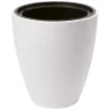 Form Plastic Plantenpot/bloempot - kunststof - wit - D40 x H32 cm