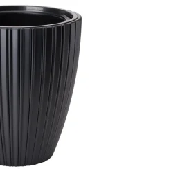 Form Plastic Plantenpot/bloempot - kunststof - zwart - 40 x 42 cm