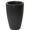 Form Plastic Plantenpot/bloempot - kunststof - zwart - 30 x 48 cm
