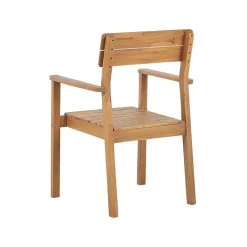 FORNELLI - Tuinset voor 6 - Lichte houtkleur - Acaciahout