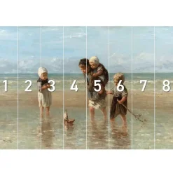 Fotobehang Israëls Kinderen der Zee - 260 x 384cm - Beige