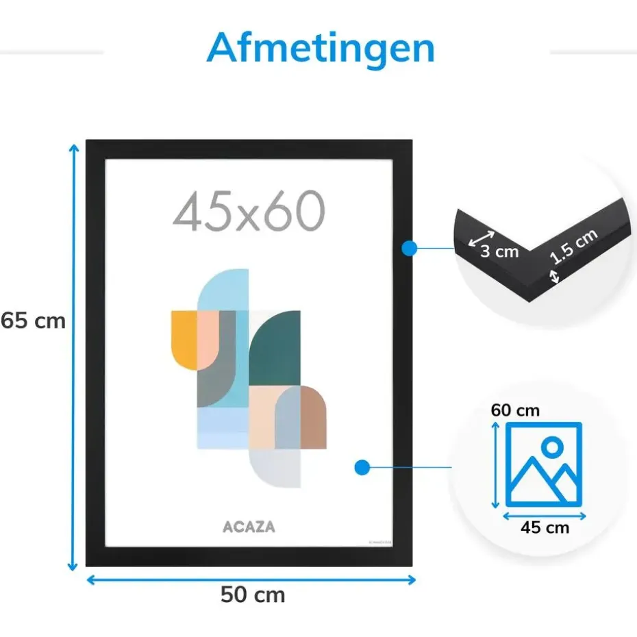 Fotokader - Fotolijst - Wissellijst - 45x60 cm