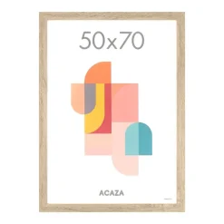 Fotokader - Fotolijst - 50x70 cm - MDF hout - Lichte Eik