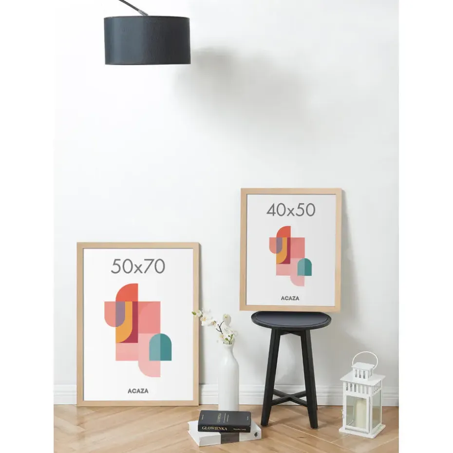 Fotokader - Fotolijst - 50x70 cm - MDF hout - Lichte Eik