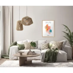 Fotokader - Fotolijst - 50x70 cm - MDF hout - Lichte Eik