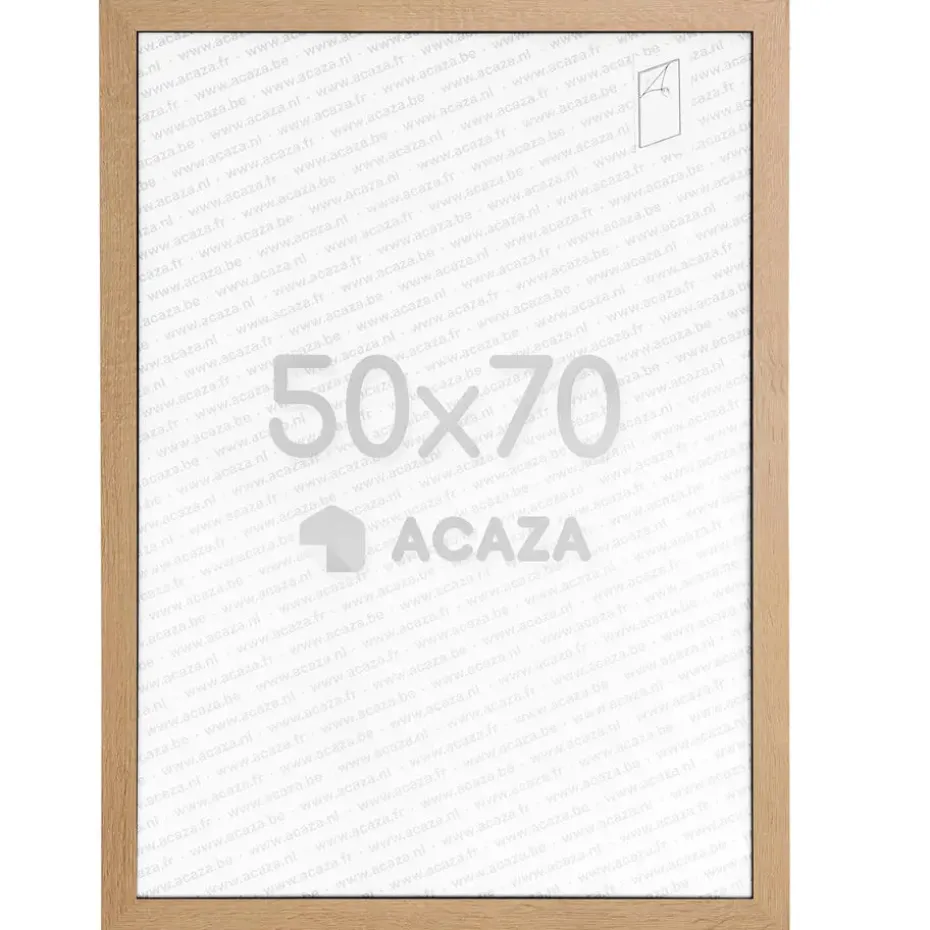 Fotokader - Fotolijst - 50x70 cm - MDF hout - Lichte Eik