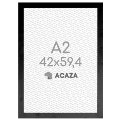Fotokader A2 Formaat - Fotolijst in MDF Hout - 42 x 59,40 cm - Zwart