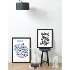 Fotokader voor Foto's van 50x70cm - MDF Houten Fotolijst - Zwart