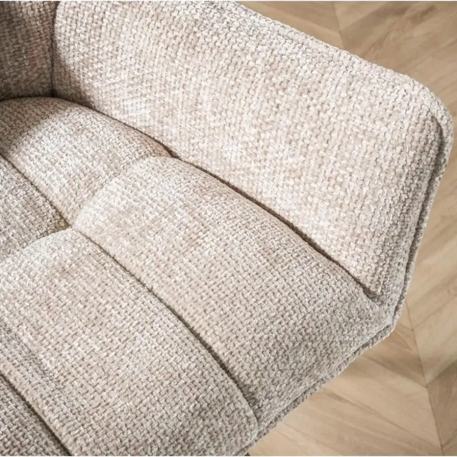 Fraaai - Diego eetkamerbank geweven 188 cm - zand