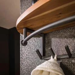 Fraaai - Leanne wandkapstok 8 haken hoedenplank