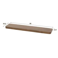 Fraaai - Marino wandplank - 90 cm - acaciahout - bruin